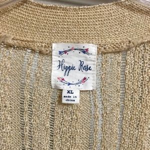 Boho Hippie Rose Cardigan 🤎